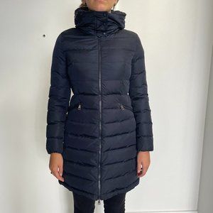 Moncler Flammette Giubbotto Water Repellent Long Hooded Down Coat